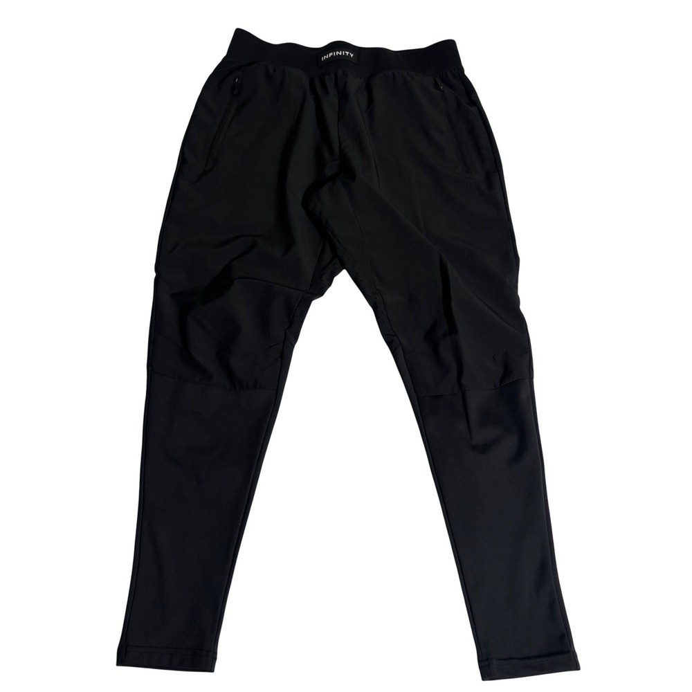 Alphalete Infinity Joggers Mens Medium Black Tapered Athletic Training Pants